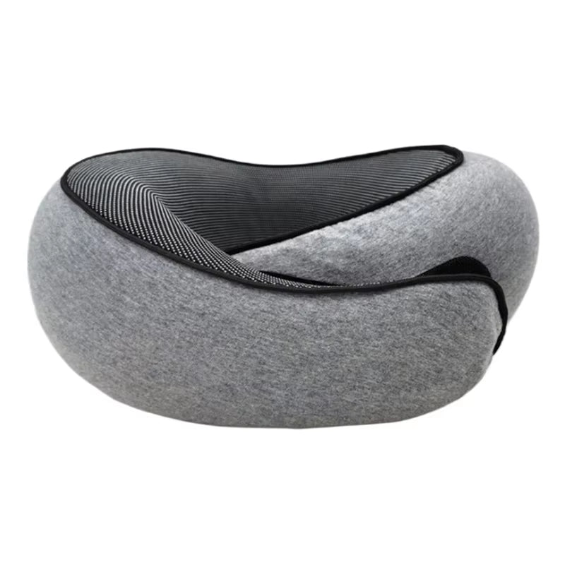 Neck Pillow Memory Foam Travel Pillow Soft Chin Support Pillow with 360-Degree Head Support for Home Airplanes and Car